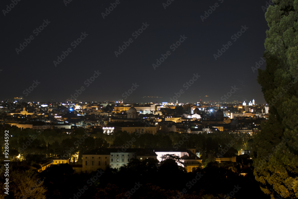 night view of Rome