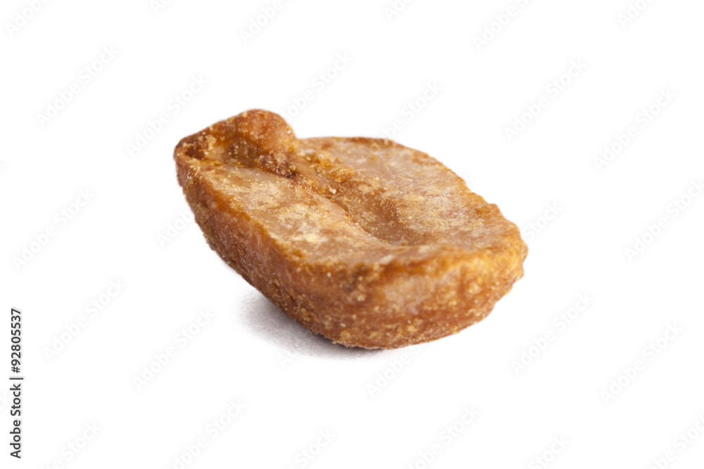 Roasted peanut isolated on white. Roasted peanut isolated on white.