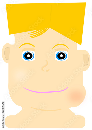 Niño con flemón