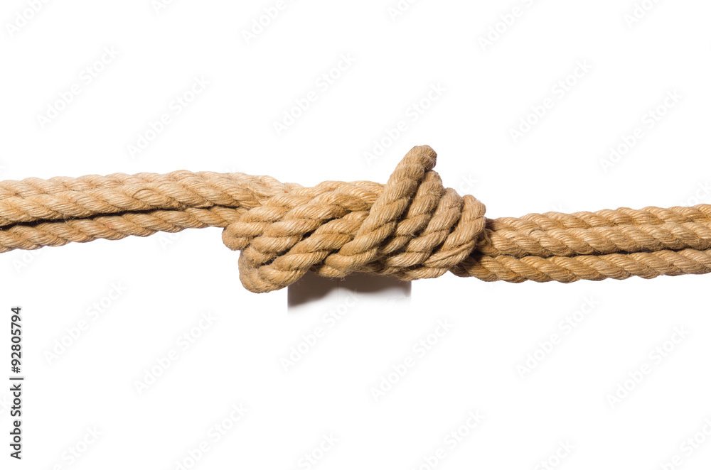 Rope isolated on the white background Rope isolated on the white background
