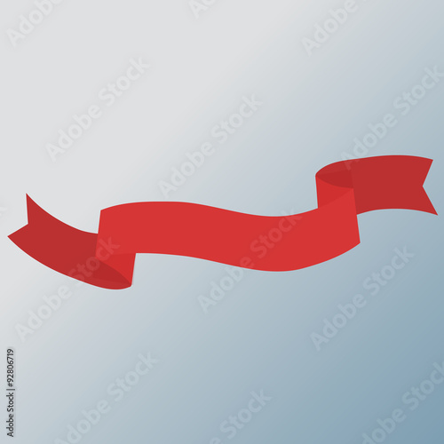 Red ribbon banner