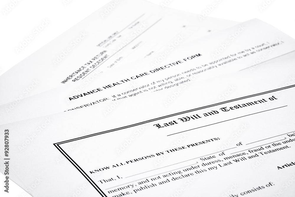 Last Will Medical Directive Inheritance Tax Form Last Will Medical Directive Inheritance Tax Form