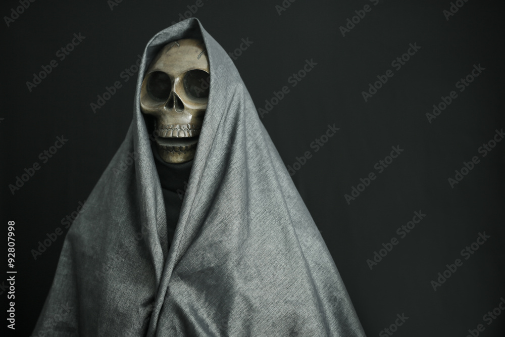 Halloween concept and background, Ghost with black background. Halloween concept and background, Ghost with black background.