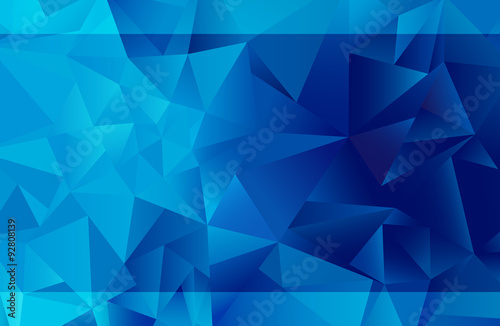 Abstract Blue Triangle Background