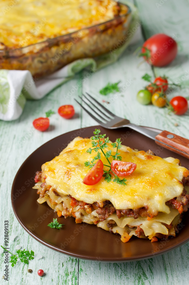 Italian lasagna Italian lasagna