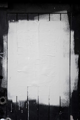 Acrylglasbilder Graffiti Textured grunge white painted background  © enjoynz