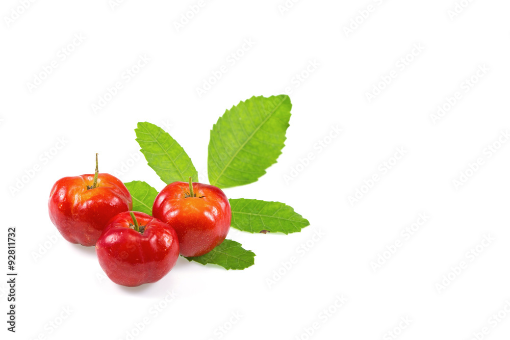 Cherries on white background Cherries on white background