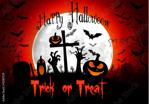 Halloween night background