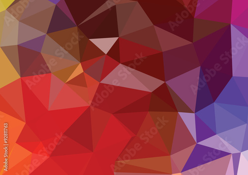 Abstract colorful Polygonal Background, Vector