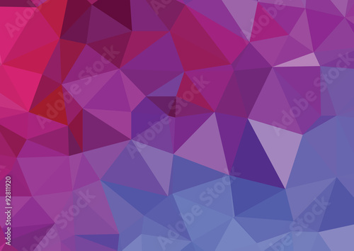 Abstract colorful ocean polygon background vector