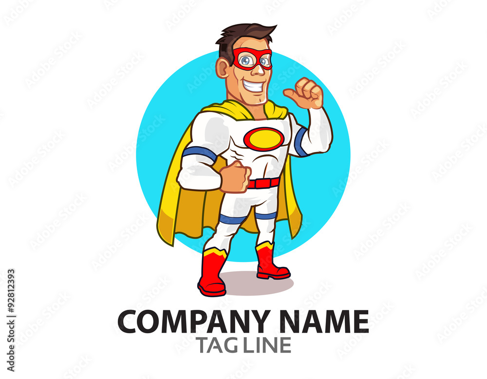 White Superhero Logo White Superhero Logo