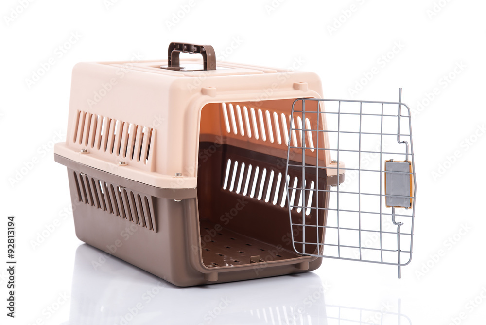 Close up travel box on white background Close up travel box on white background
