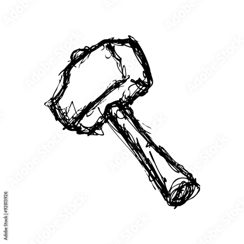 Grunge hammer