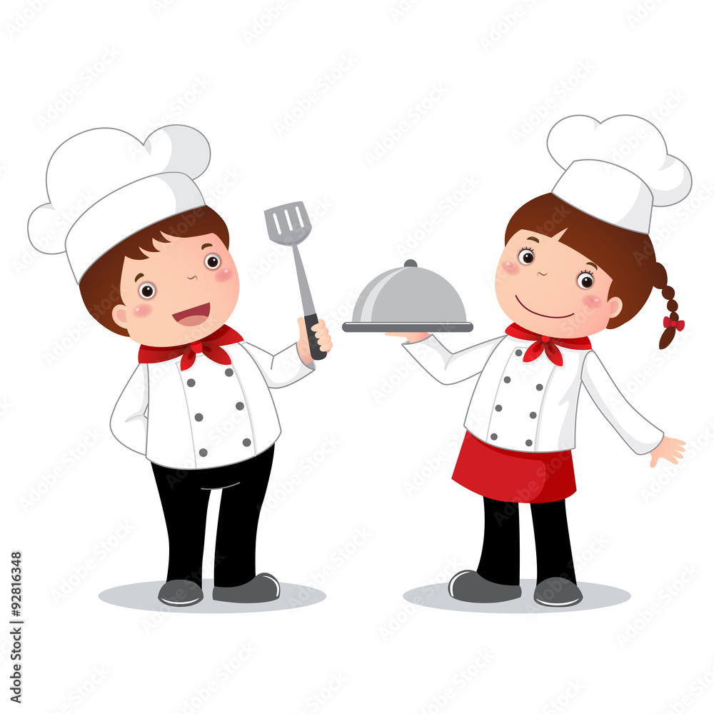 Illustration of profession’s costume of chef for kids Illustration of profession’s costume of chef for kids