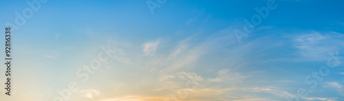 Fototapeta Naklejka Na Ścianę i Meble -  panorama image of blue clear sky on day time for.