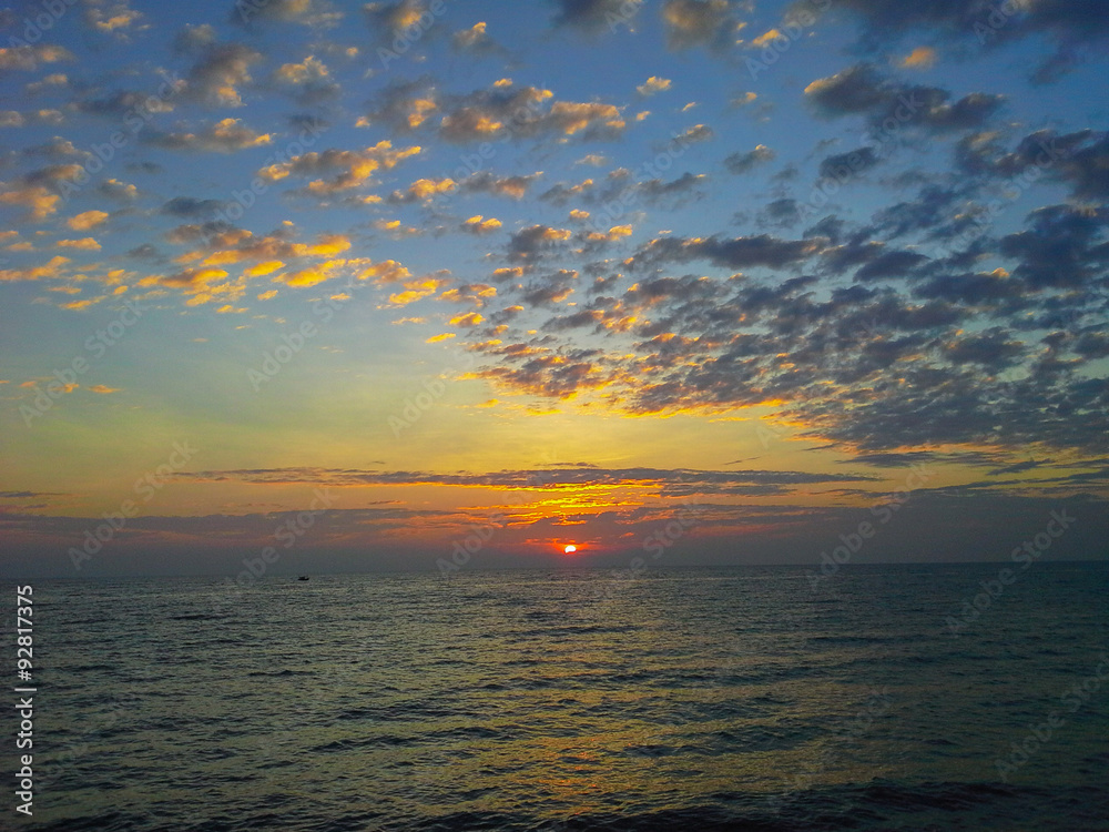 sea and sunset