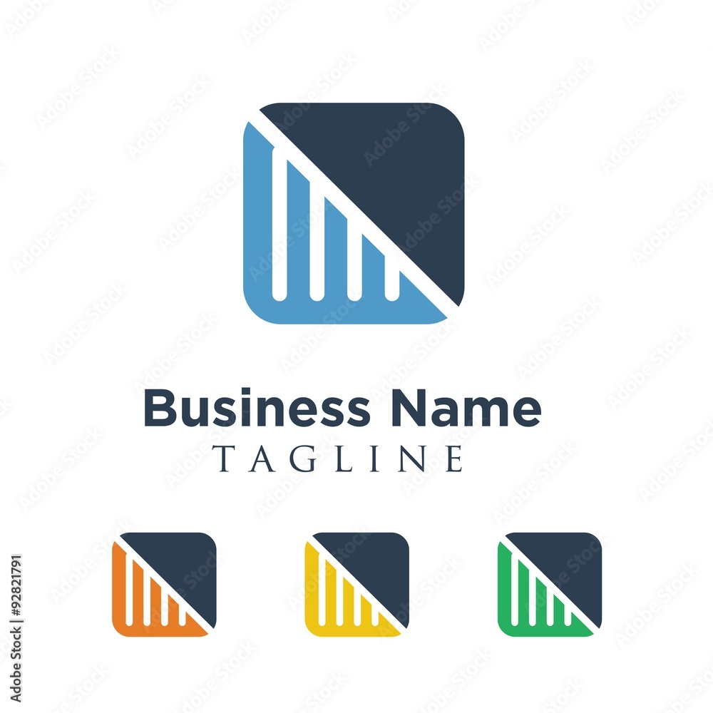 Leaf vector logo icon