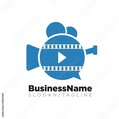 Video vector logo icon