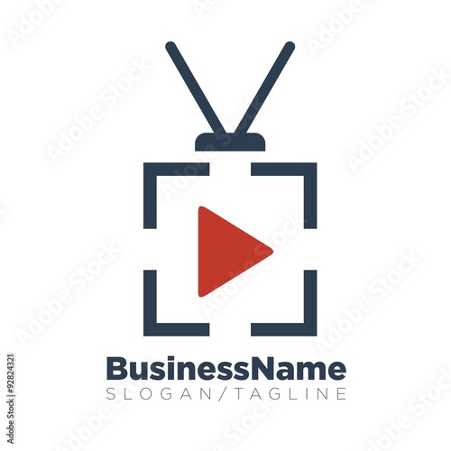 Video vector logo icon