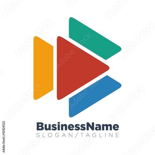Video vector logo icon