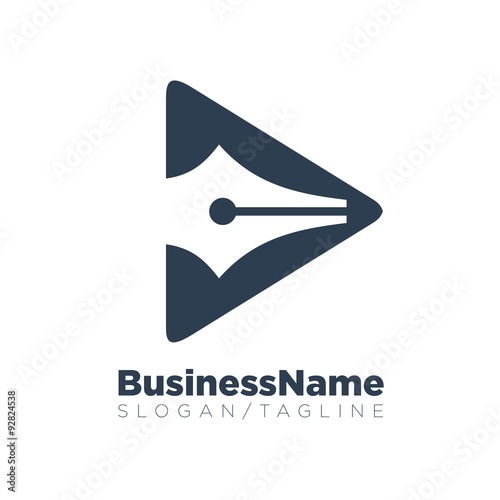 Video vector logo icon