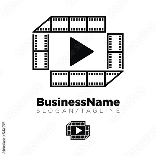 Video vector logo icon