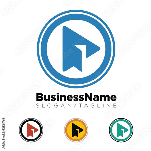 Video vector logo icon