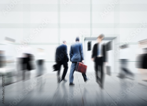 Business People City Life Hustle Hurry Occupation Concept