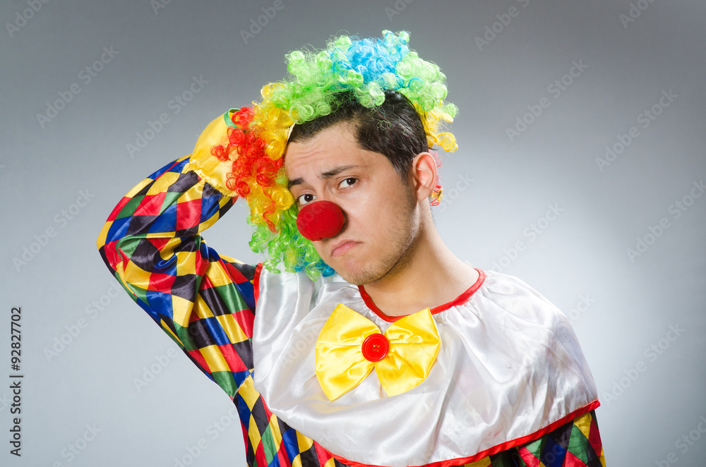 Clown in the funny concept Clown in the funny concept