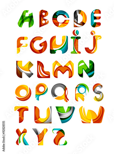 Collection of alphabet letters logos design elements