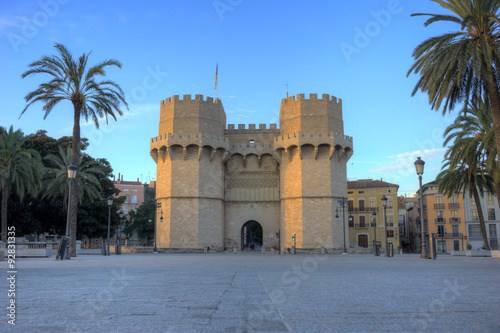 Towers of Serranos in Valencia, Spain.