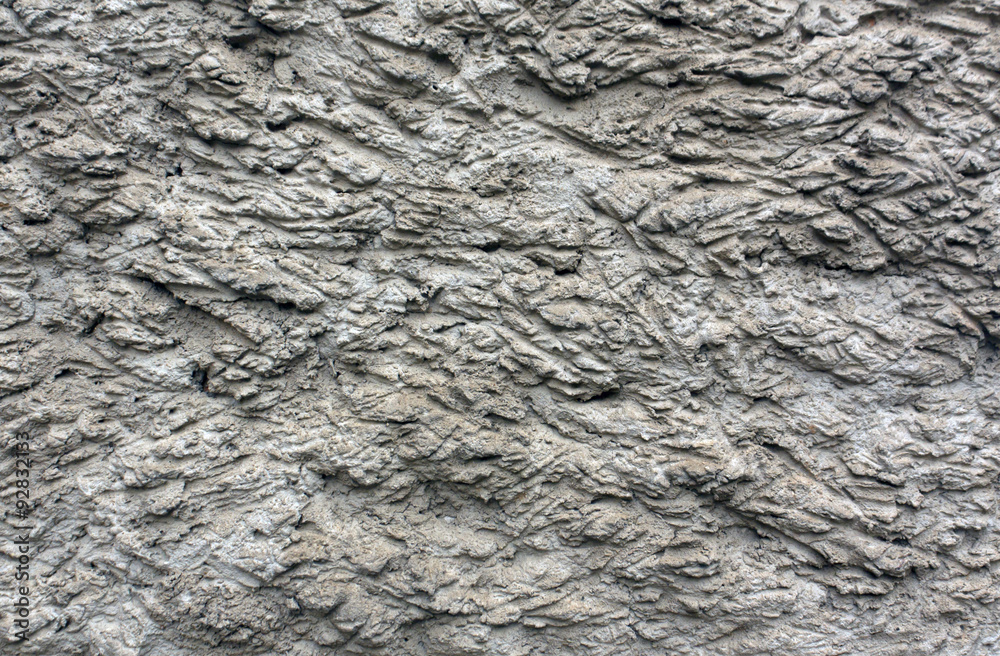 Obraz premium Rough gray plaster wall texture.