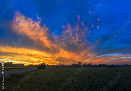 morgendliche Farbexplosion