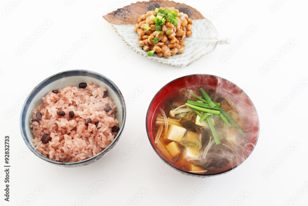 おいしそうな和風朝食 おいしそうな和風朝食