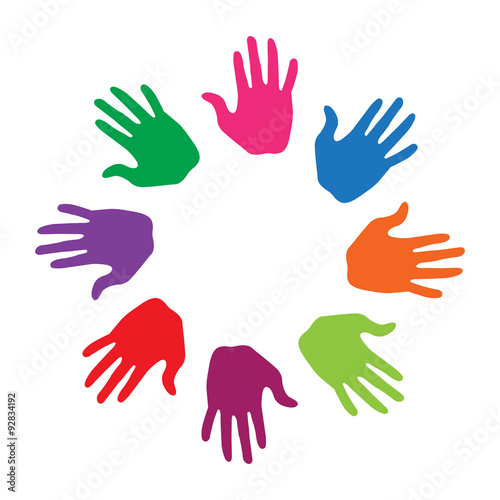 Colorful hands