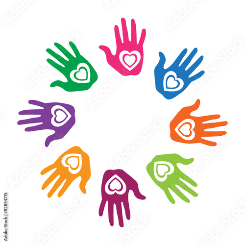 Colorful hands