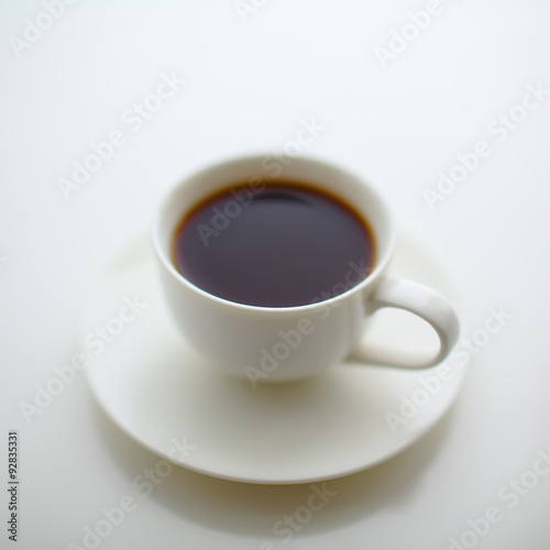 blurred coffee cup