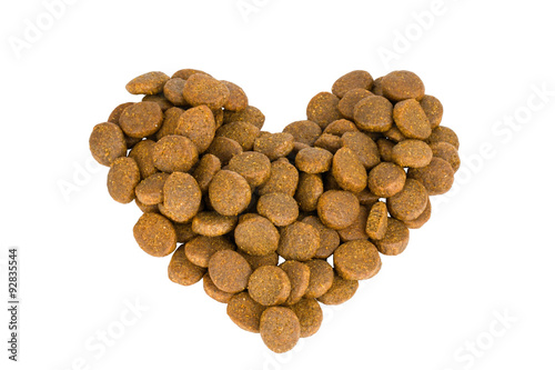 Dry dog or cat food - Stock Image macro.