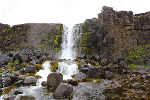 Wasserfall im Nationalpark Thingvellir auf Island