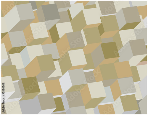 3D vector cubes background