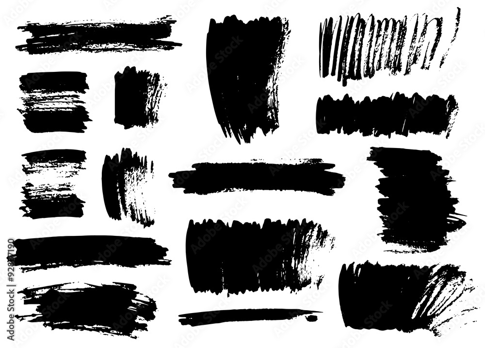 Black brush strokes Black brush strokes