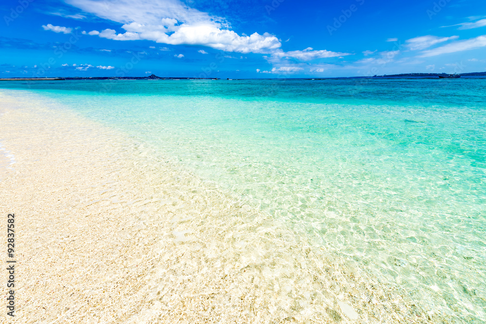 Sea, beach, landscape. Okinawa, Japan, Asia.