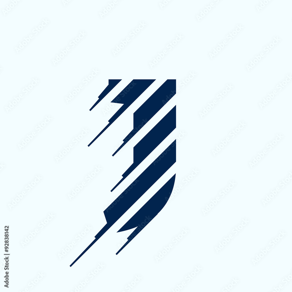 J letter logo design template. J letter logo design template.