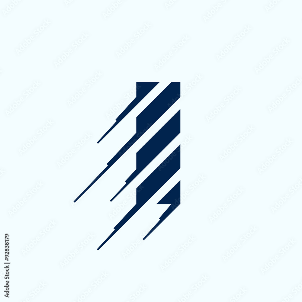 I letter logo design template. I letter logo design template.