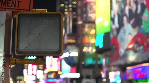 Times Square crosswalk sign