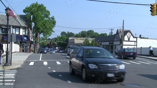 Wallpaper Mural Vehicles passing by on a city street Torontodigital.ca