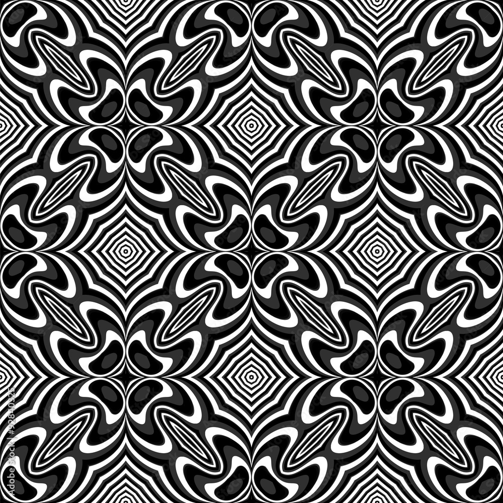 Design seamless monochrome illusion background Design seamless monochrome illusion background