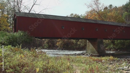 Covered bridge side view photo