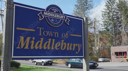 Town of Middlebury sign photo