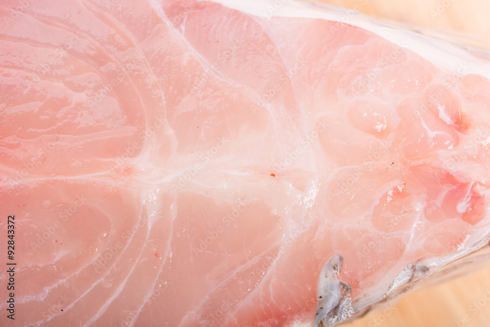 Piece of tilapia fish meat